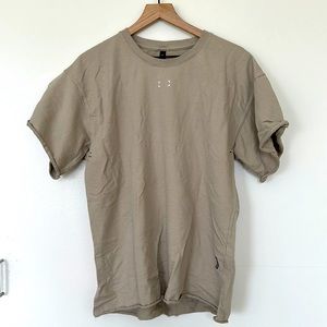 ASRV French Terry Oversized Tee (sand smoke color)